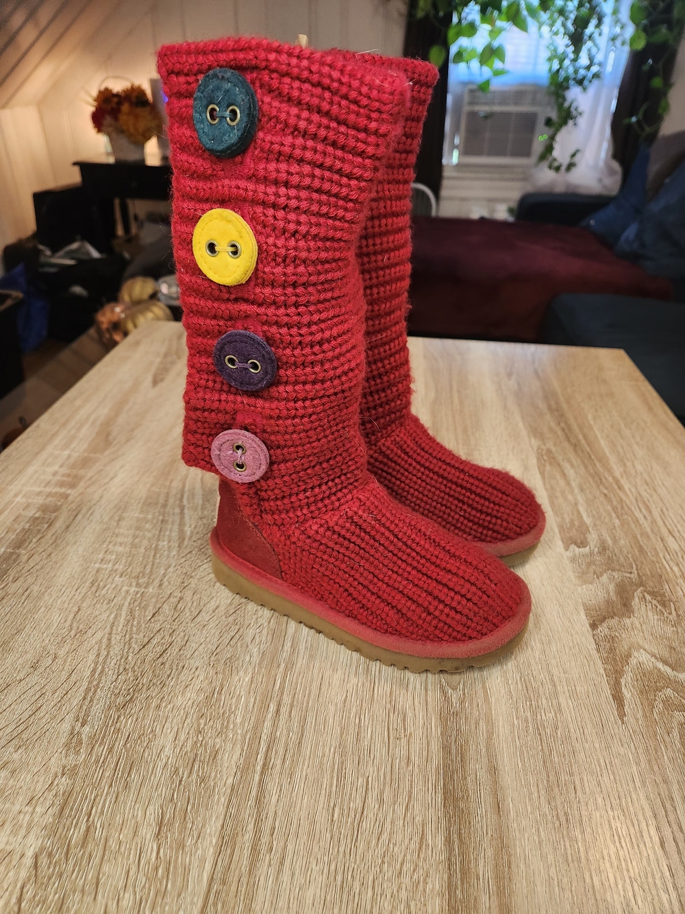 UGG Classic Cardy knit boots